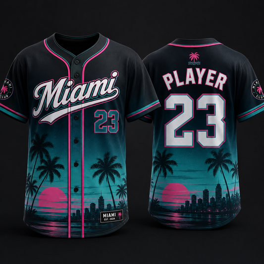 Custom Full-button Baseball Jerseys